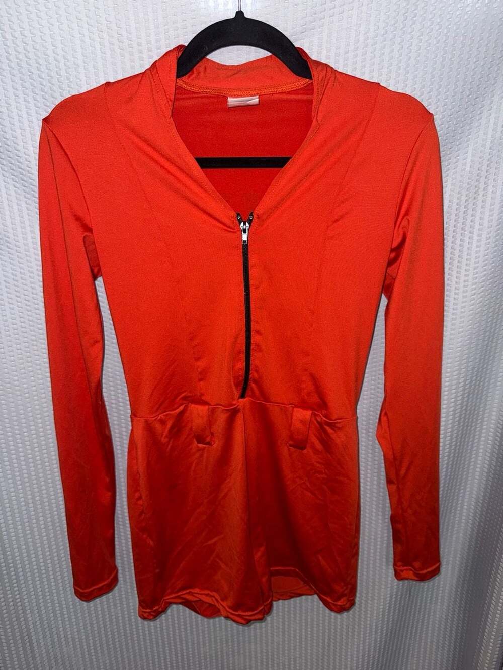 Spirit Halloween Women's Inmate Zip-Up Costume Romper